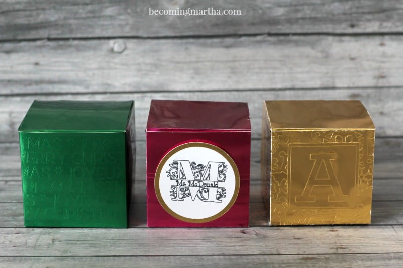 These faux embossed Cricut gift boxes make great teacher gifts when you fill them with a teachers two favorite things - chocolate and a gift card to their favorite coffee (or tea) joint.