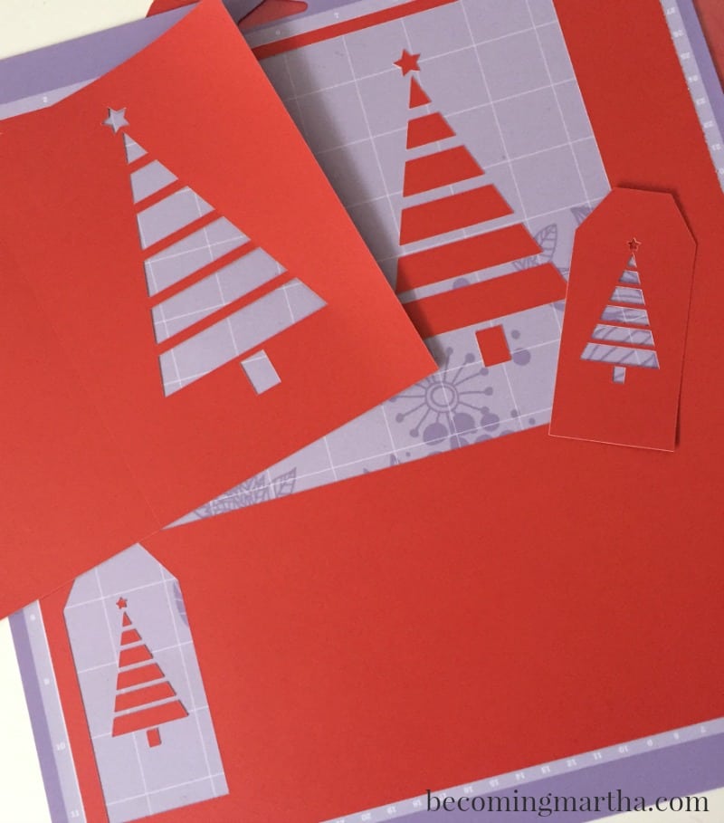 Download Free Christmas Card SVG - a Shaker Card with Matching Gift Tag