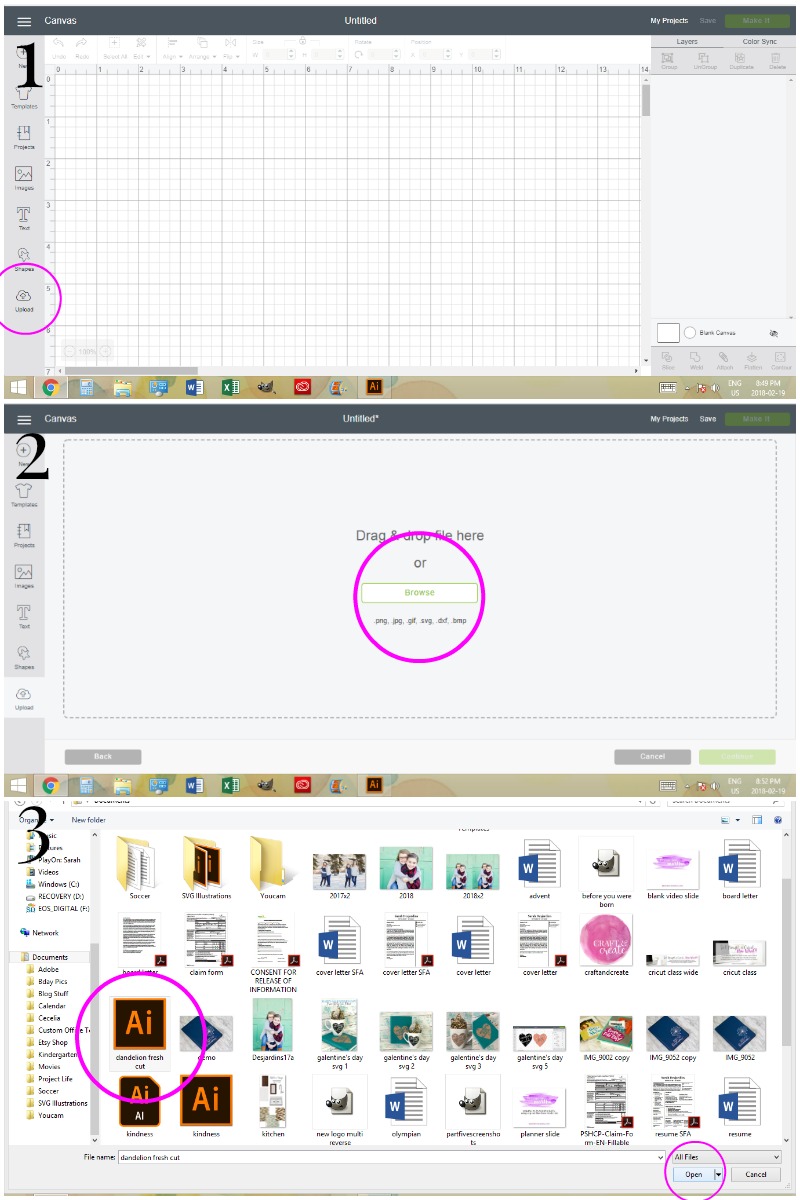How to Upload SVG Files in Cricut Design Space + Fresh Cut SVG Bundle